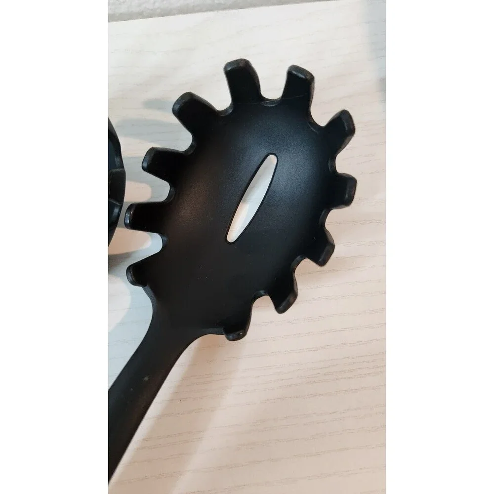 Cooking concept set of 2 pc pasta Spaghetti server color black